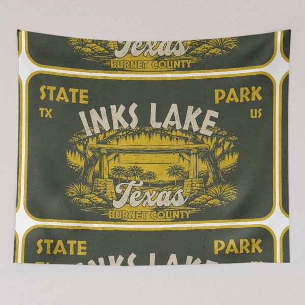 Item preview, Inks Lake State Park, Burnet County, Texas, badge design designed and sold by Wanderful-roads.