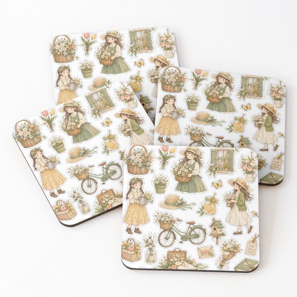 Item preview, Spring Blossom Daydream Sticker Collection, blooming flowers, sunshine, pastel garden treasures. designed and sold by BlareBlare.