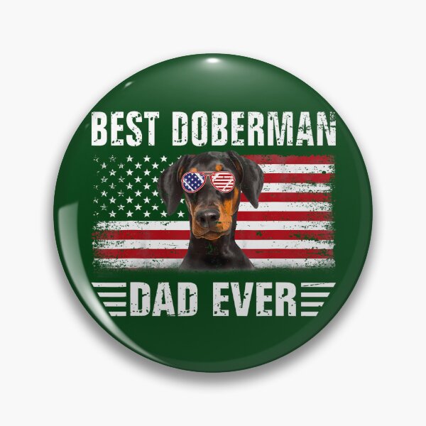 Item preview, American Flag Best Doberman Dad Ever Tee Dog Dad T-Shirt designed and sold by AnvitaBolyard.