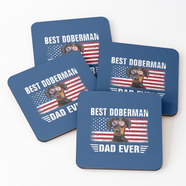 Item preview, American Flag Best Doberman Dad Ever Tee Dog Dad T-Shirt designed and sold by AnvitaBolyard.