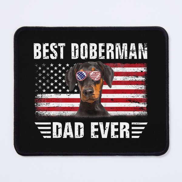 Item preview, American Flag Best Doberman Dad Ever Tee Dog Dad T-Shirt designed and sold by AnvitaBolyard.