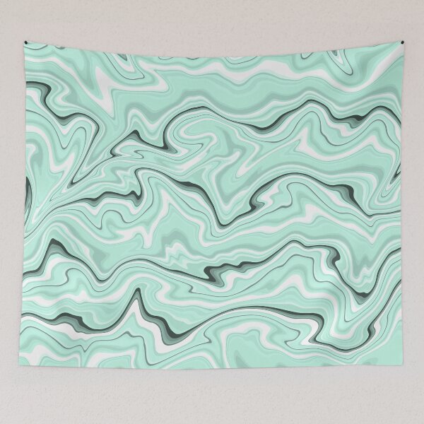 Item preview, Ice Cold Blue Marble - Light Turquoise Stone Abstract Art designed and sold by K Design Store.
