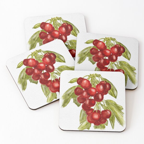 Item preview, Red Cherries in Watercolors designed and sold by InspiredPamjoy.