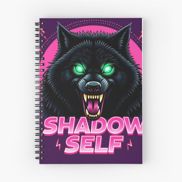 Item preview, Shadow Self - Aggressive Neon Wolf Art for Inner Shadow Work, Dark Psychology and Synthwave Aesthetic designed and sold by highvibz72.