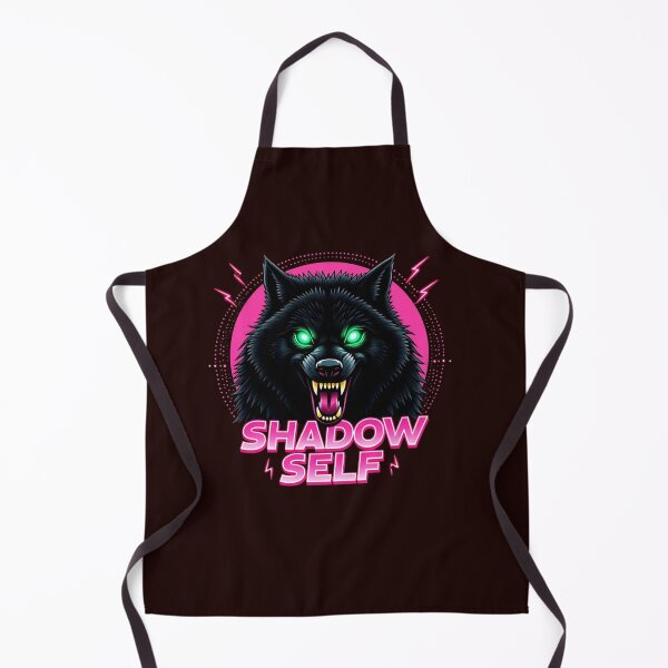 Item preview, Shadow Self - Aggressive Neon Wolf Art for Inner Shadow Work, Dark Psychology and Synthwave Aesthetic designed and sold by highvibz72.