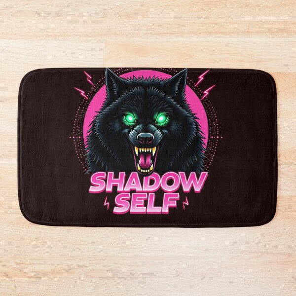 Item preview, Shadow Self - Aggressive Neon Wolf Art for Inner Shadow Work, Dark Psychology and Synthwave Aesthetic designed and sold by highvibz72.