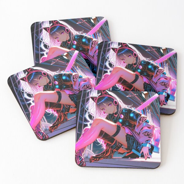 Item preview, Futuristic Kawaii Anime Girl Neon Tokyo Style designed and sold by AnimDream .