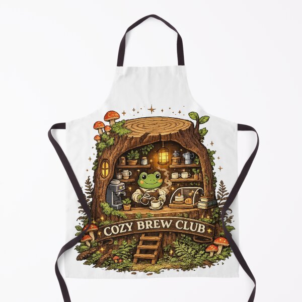 Item preview, Cozy Brew Club Pixel Frog Coffee Barista T-Shirt designed and sold by NeonVoid Studio.