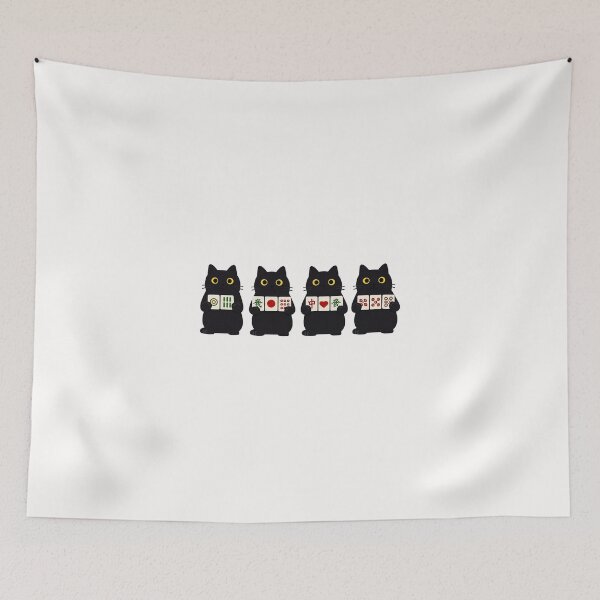 Item preview, Mahjong Black Cat , Funny Board Game designed and sold by ShaverJr3000.