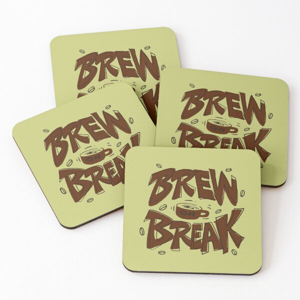 Item preview, Brew or Break - Lettering art designed and sold by Chrisnug24.