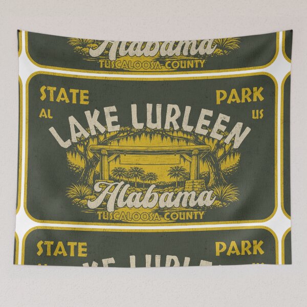 Item preview, Lake Lurleen State Park, Tuscaloosa County, Alabama, badge design designed and sold by Wanderful-roads.
