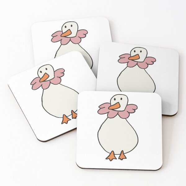 Item preview, Goose with pink flower designed and sold by DaisyRoseBliss.
