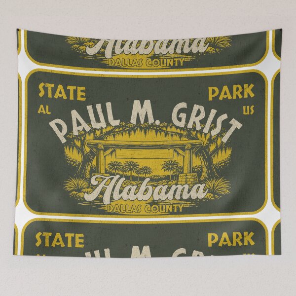 Item preview, Paul M. Grist State Park, Dallas County, Alabama, badge design designed and sold by Wanderful-roads.