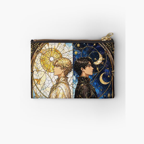 Item preview, Sun and Moon Harmony: Elegant Stained Glass Men Art designed and sold by Soluna Studio.