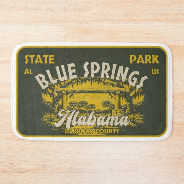 Item preview, Blue Springs State Park, Barbour County, Alabama, badge design designed and sold by Wanderful-roads.