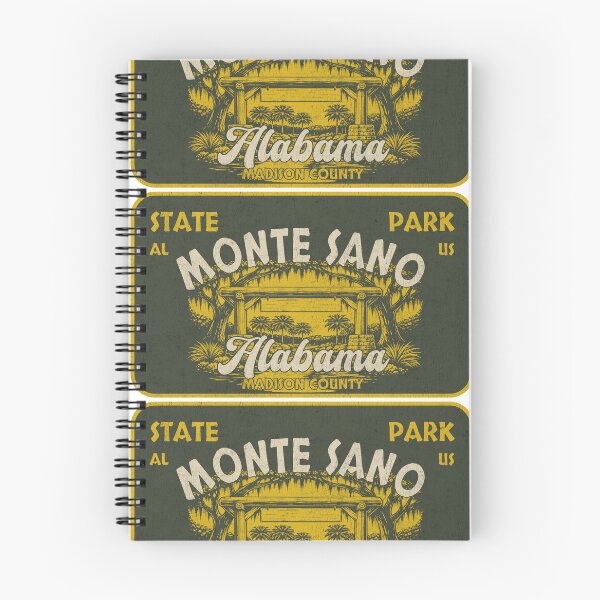 Item preview, Monte Sano State Park, Madison County, Alabama, badge design designed and sold by Wanderful-roads.