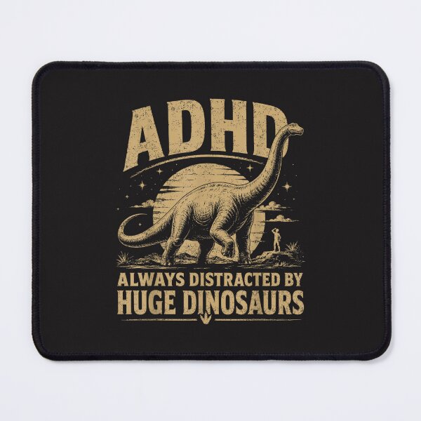 Item preview, ADHD Dinosaur Funny Huge Dinosaurs Retro Paleontology Design designed and sold by kiralynstration.