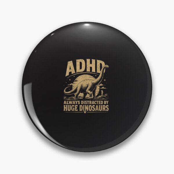 Item preview, ADHD Dinosaur Funny Huge Dinosaurs Retro Paleontology Design designed and sold by kiralynstration.