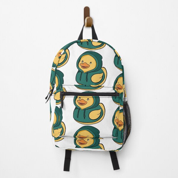 Item preview, Chill Kawaii Duck in Dark Green Hoodie - Streetwear Style Duckie designed and sold by LYAN-STORE.