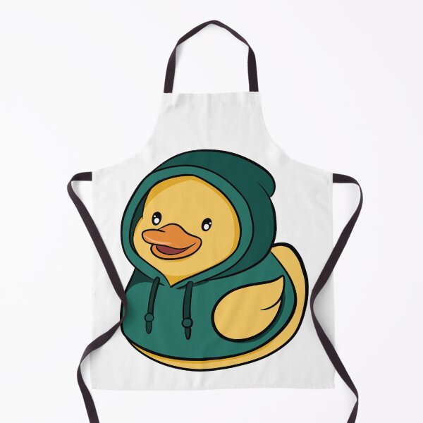 Item preview, Chill Kawaii Duck in Dark Green Hoodie - Streetwear Style Duckie designed and sold by LYAN-STORE.