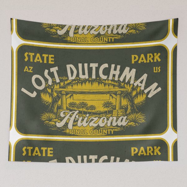 Item preview, Lost Dutchman State Park, Pinal County, Arizona, badge design designed and sold by Wanderful-roads.