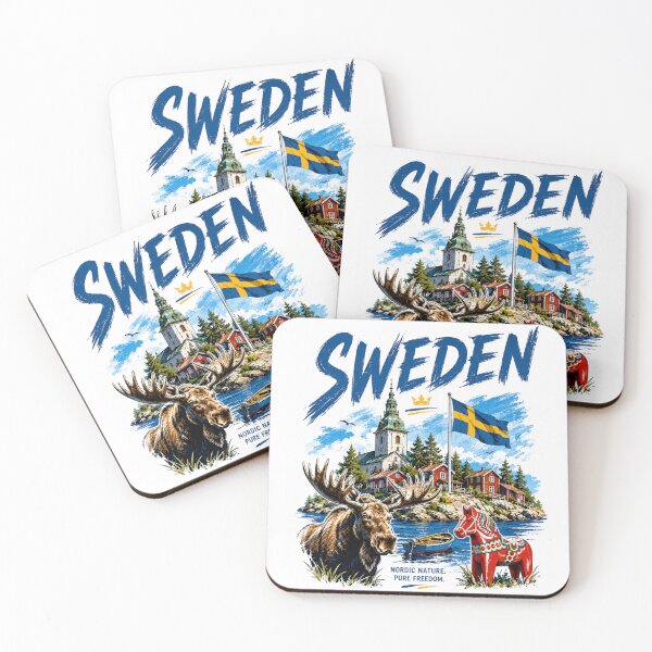 Item preview, Sweden Vibes – Nordic Nature & Freedom Design designed and sold by Countries&Cities Shop.