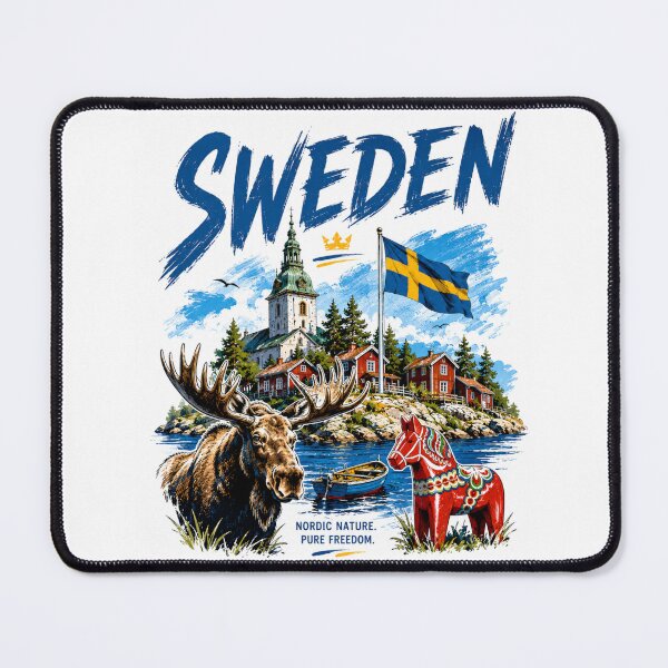 Item preview, Sweden Vibes – Nordic Nature & Freedom Design designed and sold by Countries&Cities Shop.