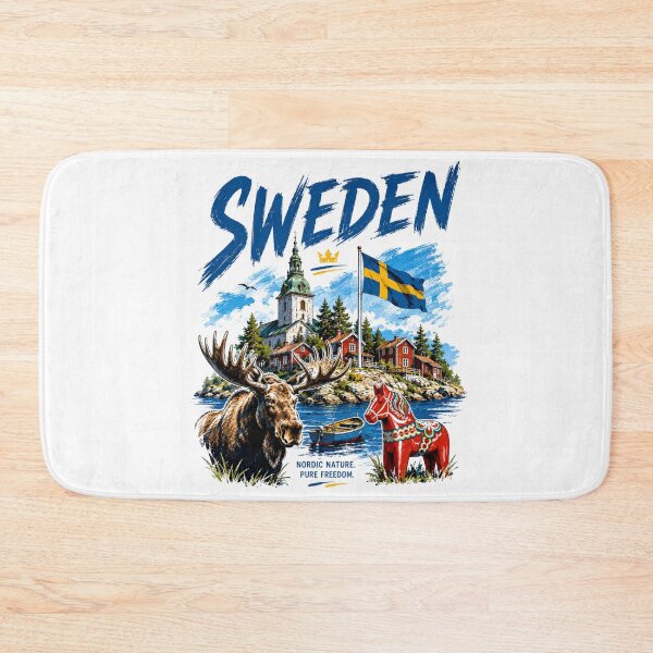 Item preview, Sweden Vibes – Nordic Nature & Freedom Design designed and sold by Countries&Cities Shop.