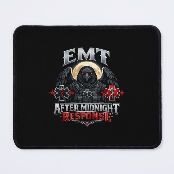 Item preview, Gothic Raven EMT After Midnight Response EMS Tactical Horror Halloween Paramedic Design designed and sold by ClinicalHubs.
