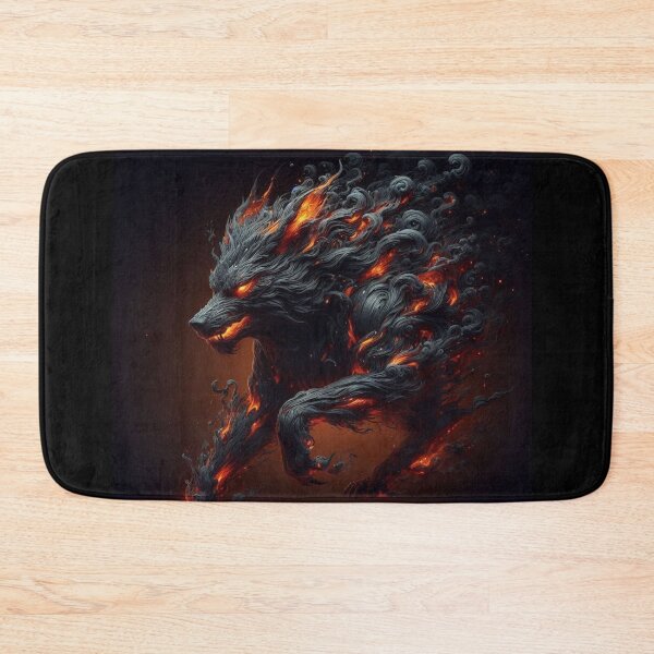 Item preview, Ashen Hound: The Ember Wolf Fantasy Creature Graphic designed and sold by Chronicles_Of_Fauna.