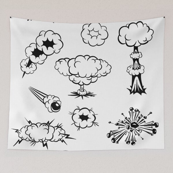 Item preview, Comic Book Explosion Pack - Retro Pop Art Blast and Smoke Effects designed and sold by LYAN-STORE.