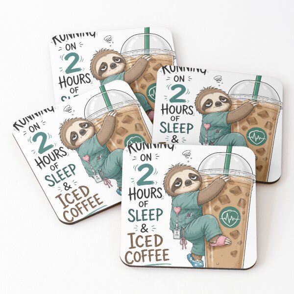 Item preview, Running on Sleep Deprivation and Iced Coffee designed and sold by Inspirahawke.