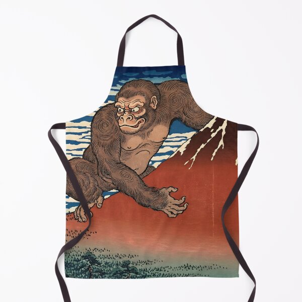 Item preview, King Kong Climbing Mt Fuji - Ukiyo-e Style Art designed and sold by Maangata Art.