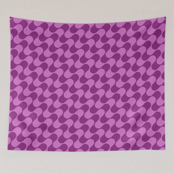 Item preview, Purple Retro Mod Pattern designed and sold by JackedUpArt.