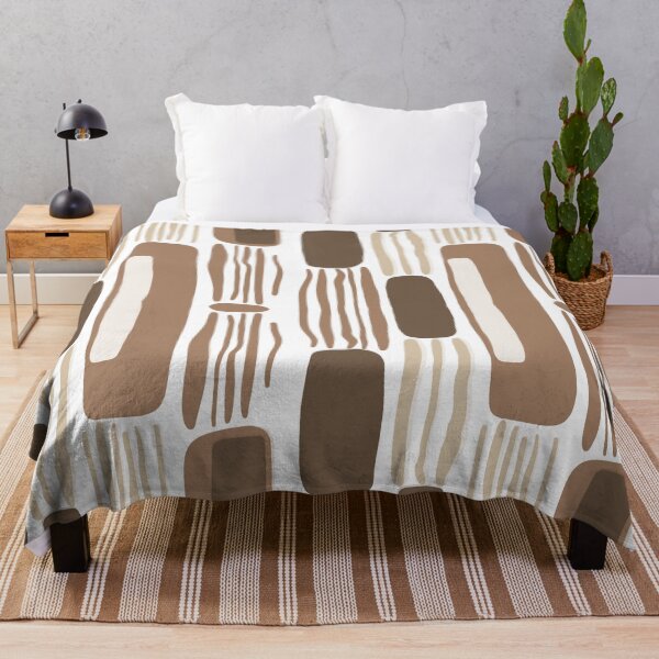 Item preview, Modern Neutral Abstract Pattern – Minimal Boho Geometric Lines designed and sold by Barelythere2324.