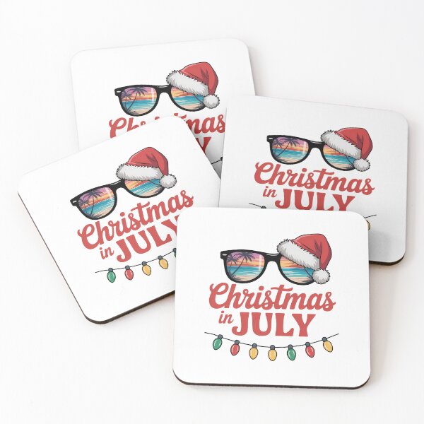 Item preview, Christmas in July with Sunglasses Santa hat for Summer Xmas designed and sold by sailorjessiArt.