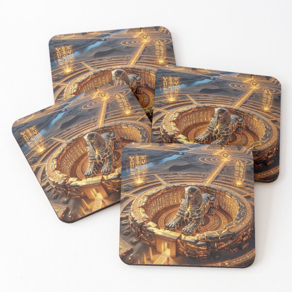 Item preview, Ultimate Ancient Egyptian Gods, Pyramids, Steampunk & Cyberpunk Golden Cosmic Art Collection designed and sold by Queen Cleopatra.
