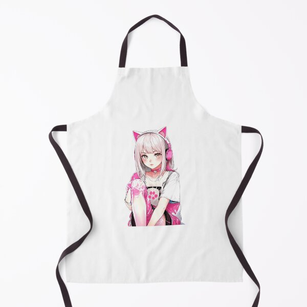 Item preview, Kawaii Cat Ear Anime Girl Pink Aesthetic designed and sold by AnimDream .