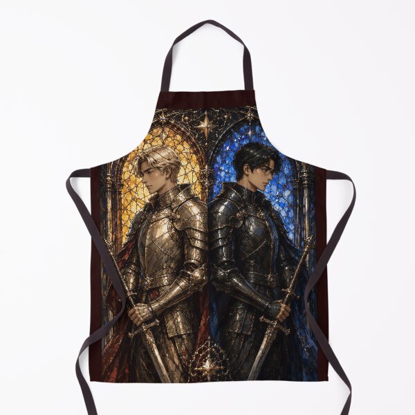 Item preview, Guardians of Twilight: Elegant Stained Glass Knights Art designed and sold by Soluna Studio.