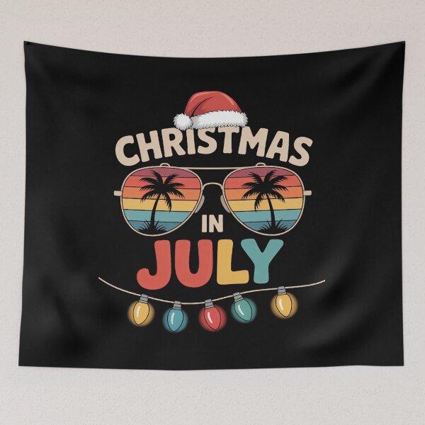 Item preview, Christmas in july with sunglasses for summer xmas designed and sold by sailorjessiArt.