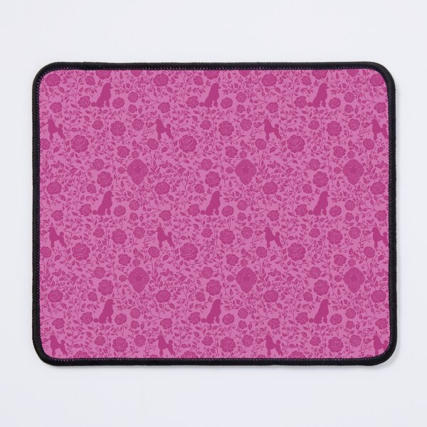 Item preview, Poodle Floral Silhouette Pattern | Elegant Dog Botanical Design in Pink designed and sold by WildLakePatterns.