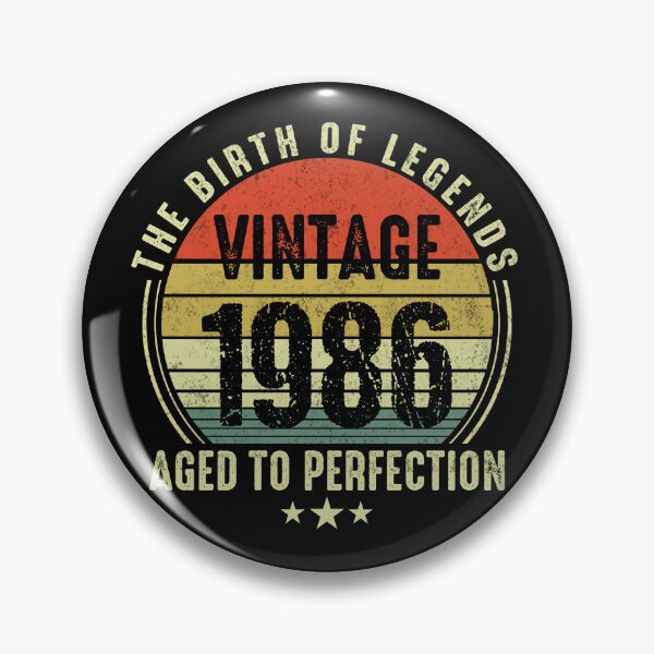Item preview,  Vintage 1986 The Birth Of Legends, 40th Birthday Retro Sunset designed and sold by FernaRoje.
