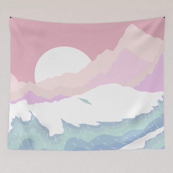 Item preview, Pastel ocean view designed and sold by Swadeillustrations.