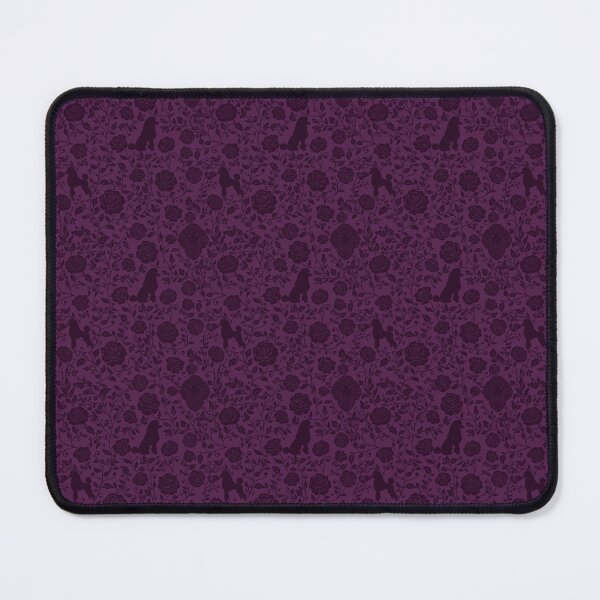 Item preview, Poodle Floral Silhouette Pattern | Elegant Dog Botanical Design in Purple designed and sold by WildLakePatterns.