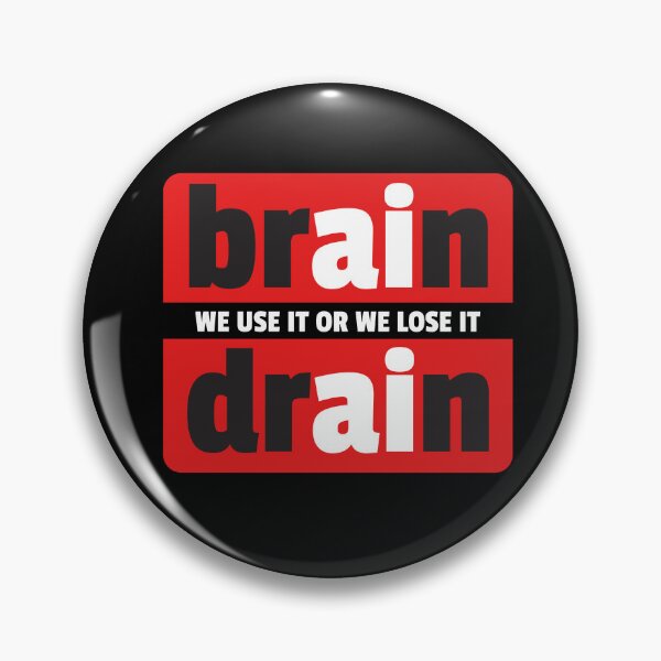 Item preview, Brain Drain anti ai designed and sold by Bunchable.