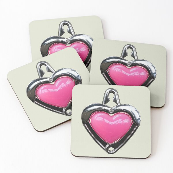 Item preview, Safety pin shaped around glossy pink heart designed and sold by ChernivtsiSkoda.