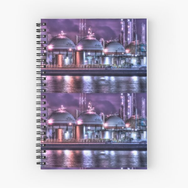 Item preview, Urban Refinery Glow Techno Industrial Landscape designed and sold by EchoWave11.