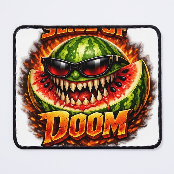 Item preview, ​Slice of Doom - Funny Scary Watermelon Graphic T-Shirt designed and sold by JREEHBRAND.