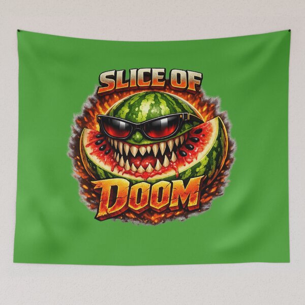 Item preview, ​Slice of Doom - Funny Scary Watermelon Graphic T-Shirt designed and sold by JREEHBRAND.