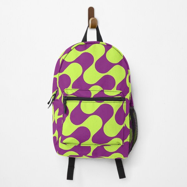 Item preview, Neon Purple & Green Retro Mod Pattern designed and sold by JackedUpArt.